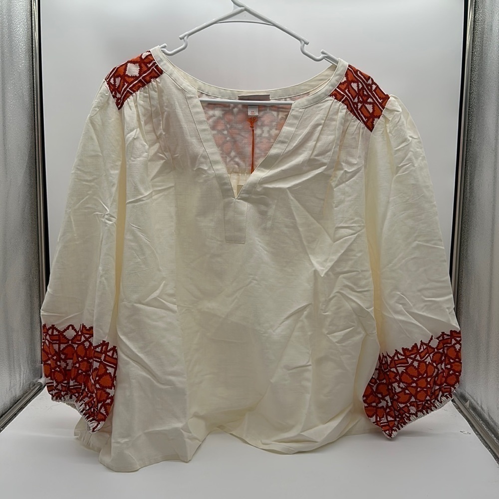 Women's Size XXL White TUNIC Pattern Clean CLOSE OUT Breathable Fashion Fancy